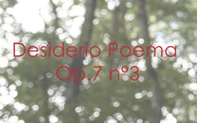 Desiderio Poema Op. 7 n. 3